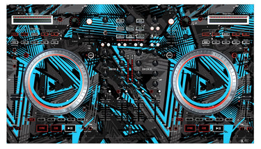 Numark NS 6 Skin Ridge Blue Light